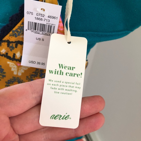 NWT Aerie Reversible Triangle Bikini Top - Picture 4 of 5